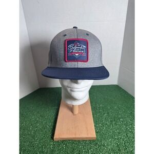 Ballparks America Baseball Cap Hat Gray Navy Blue OC Sports L/XL Branson